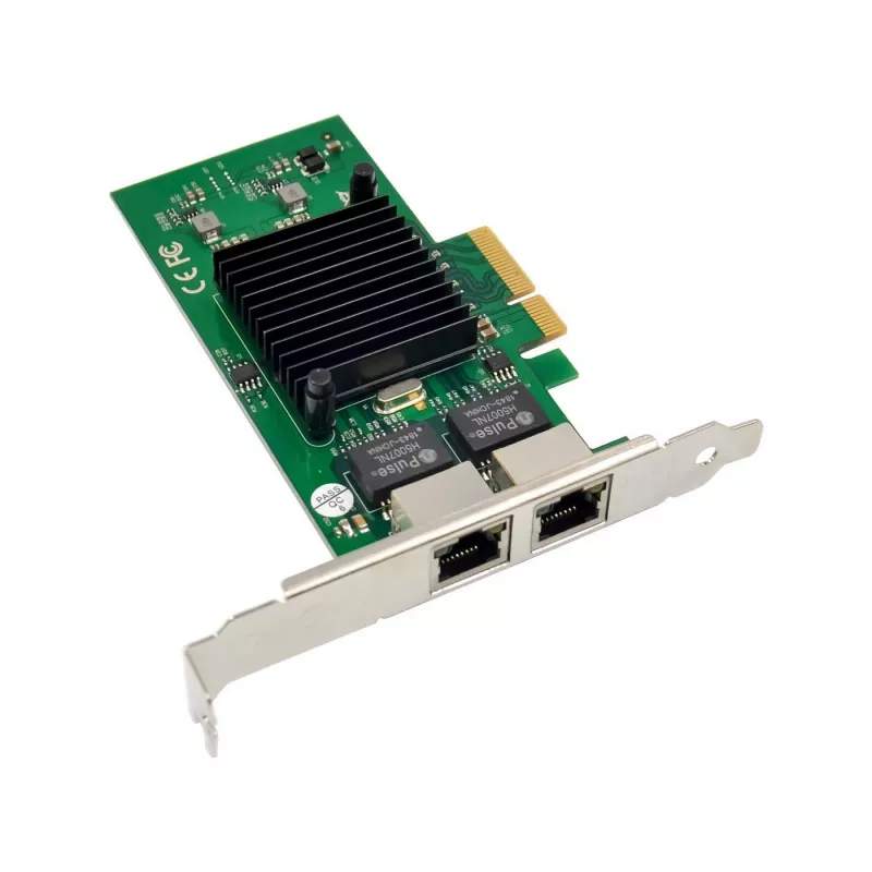 Microconnect MC-JL82576EB tinklo adapteris PCIe x4 dviem RJ-45 prievadais
