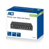 ACT AC4430 6 prievadų tinklo jungiklis, 10/100Mbps, 4x PoE+ (30W)