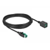 Prailginimo laidas USB su maitinimu DeLOCK 85984 12V 5m Juodas
