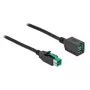 Prailginimo laidas USB su maitinimu DeLOCK 85984 12V 5m Juodas