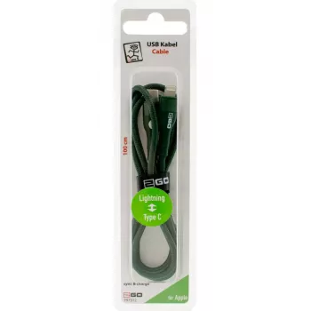 Laidinė jungtis Lightning 2GO 797312 1 m žalia USB C jungtis
