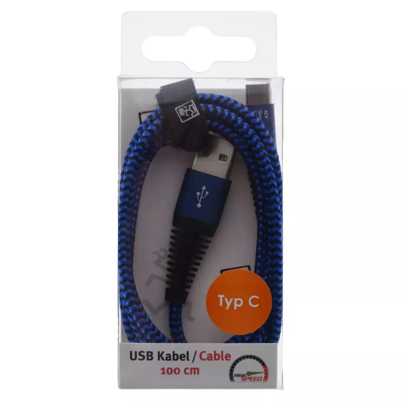 USB laidas 2GO 795950 1 m USB 3.2 Gen 1 USB B USB C mėlynas