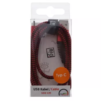 USB laidas 2GO 795947 USB 3.2 Gen 1 1 m USB B USB C raudonas