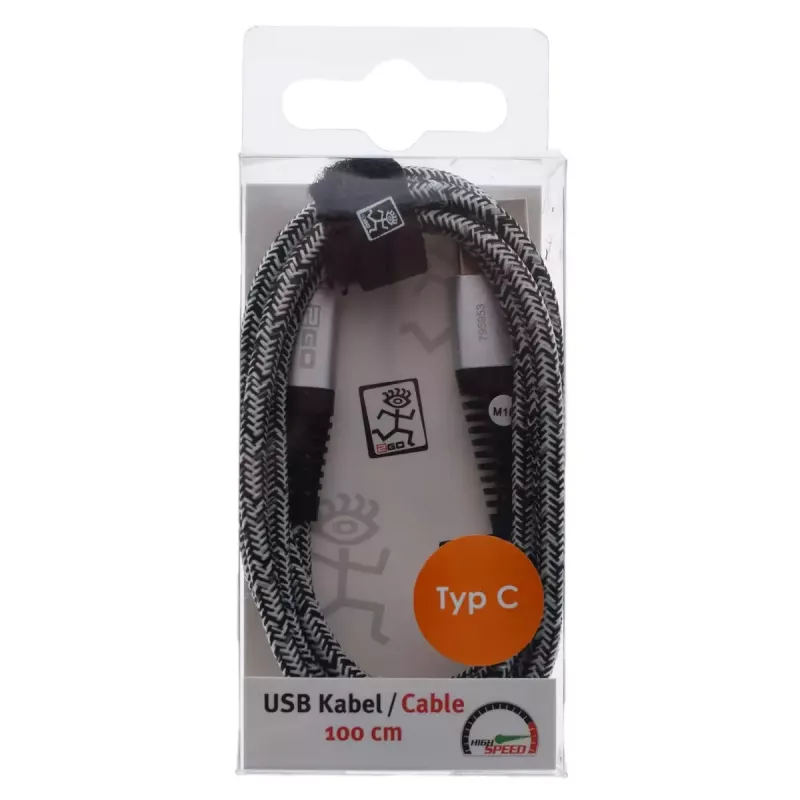 USB laidas 2GO 795953 USB 3.2 Gen 1 1 m USB B USB C sidabrinis