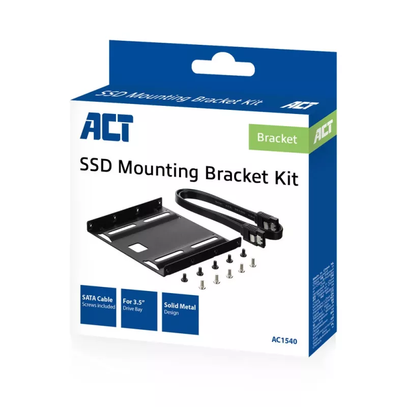 HDD montavimo laikiklis ACT AC1540 Universal Metal 0.5m kabelis