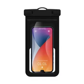 Vandeniui atsparus dėklas telefonui Port Designs 901884, 17 cm (6,7 inch), juodas permatomas