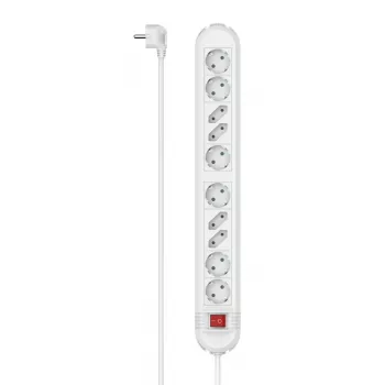 Hama 00223041 ilginimo laidas 1,5 m 10 kištukinių lizdų Baltas