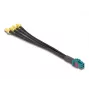 DeLOCK 90143 Koaksialinis kabelis 0,2 m Mini FAKRA Z 4 x SMA juodas