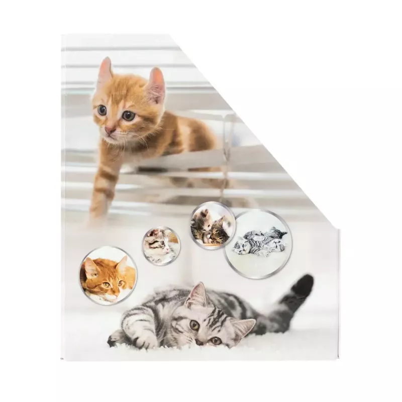 Stovas žurnalams HERMA Stehsammler Katzen A4 Geltona