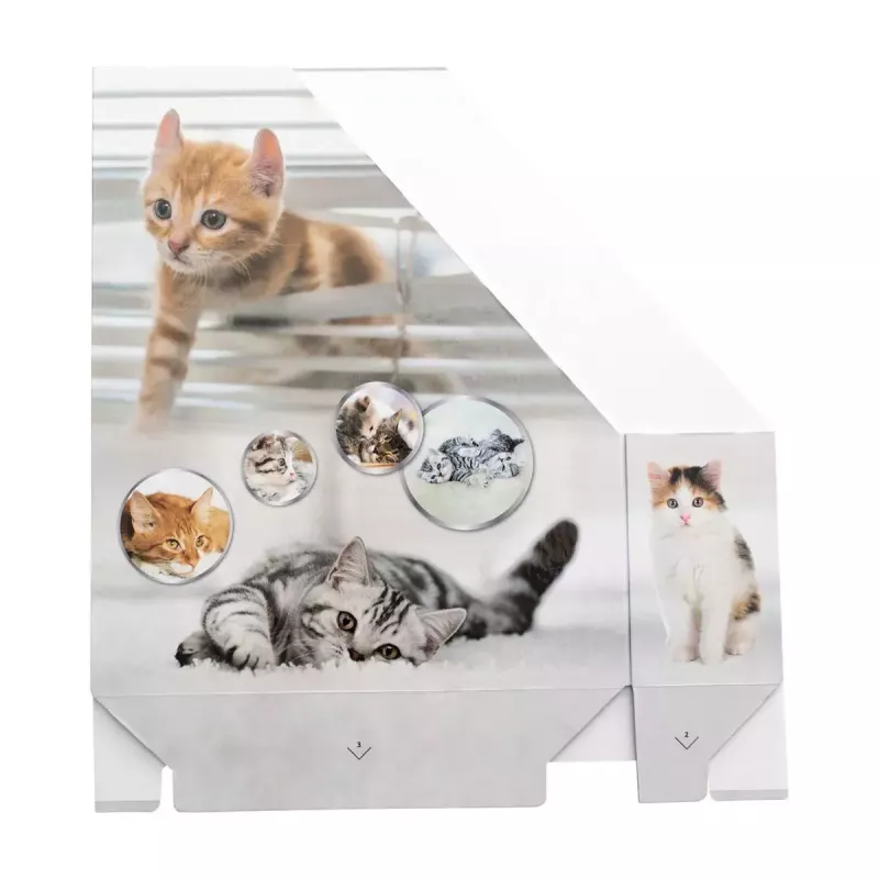 Stovas žurnalams HERMA Stehsammler Katzen A4 Geltona