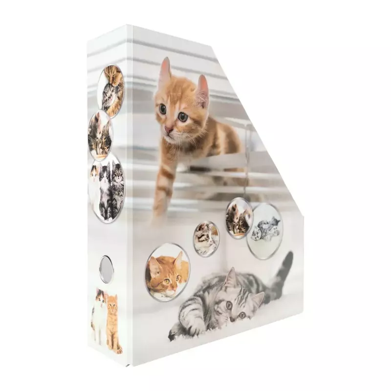 Stovas žurnalams HERMA Stehsammler Katzen A4 Geltona