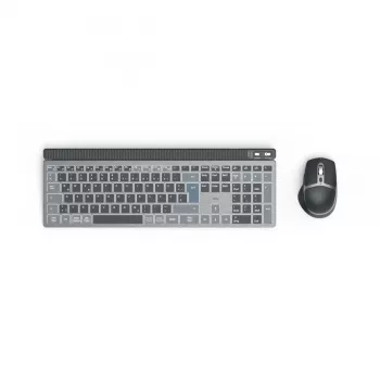 Hama WKM-750 belaidė klaviatūra su pele, Bluetooth, QWERTZ, namams/biurui, antracitinė, juoda, mėlyna