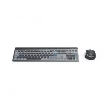 Hama WKM-750 belaidė klaviatūra su pele, Bluetooth, QWERTZ, namams/biurui, antracitinė, juoda, mėlyna
