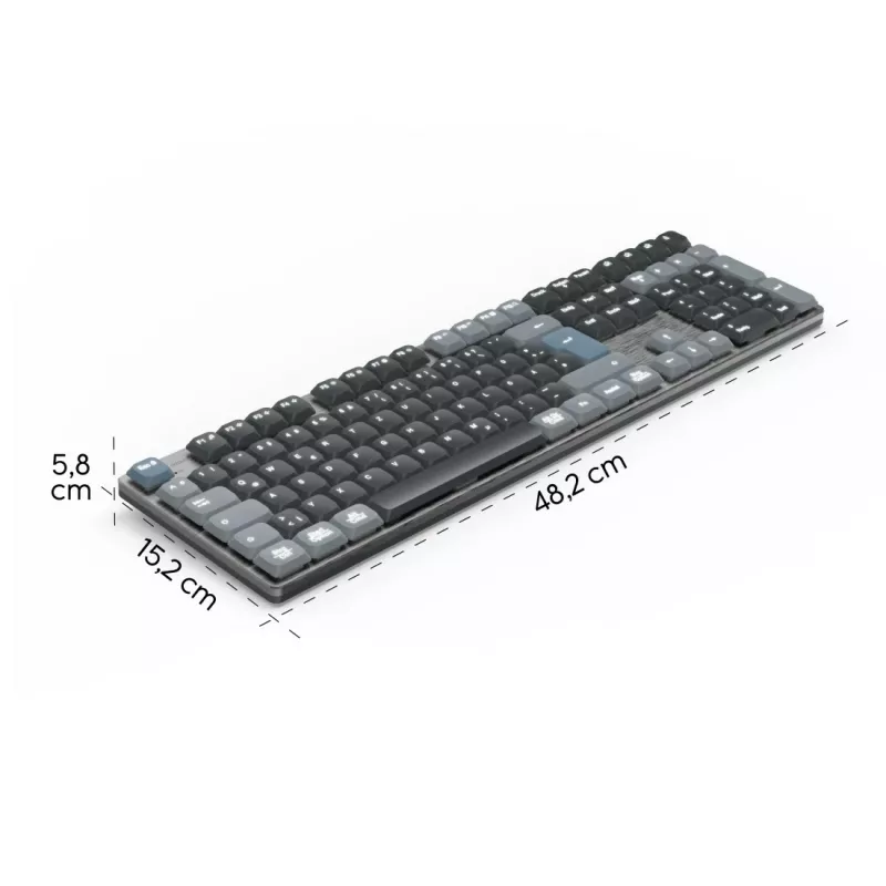 Hama WK-800 klaviatūra Home/Office Bluetooth QWERTZ Vokiškas išdėstymas Antracitinė, Juoda, Mėlyna