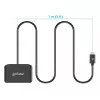 Manhattan USB-C kontaktinė kortelių skaitytuvė su microSD lizdu, USB-C jungtimi, 1 m kabeliu, juoda, 3 metų garantija
