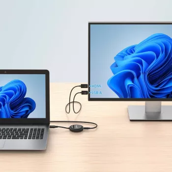 Manhattan 1080p belaidis HDMI rinkinys ekrano atkartojimui, 2 dalių komplektas su HDMI imtuvu ir HDMI siųstuvu