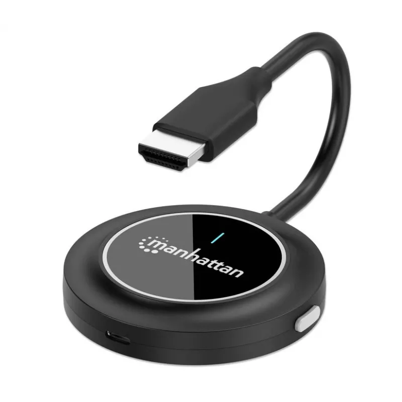 Manhattan 1080p belaidis HDMI rinkinys ekrano atkartojimui, 2 dalių komplektas su HDMI imtuvu ir HDMI siųstuvu