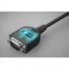 Manhattan USB-C į Serial keitiklio kabelis, 1 m, Vyriškas į Vyrišką, Serial/RS232/COM/DB9, Prolific PL2303GT lustas, Juodas kabelis, Trejų metų garantija
