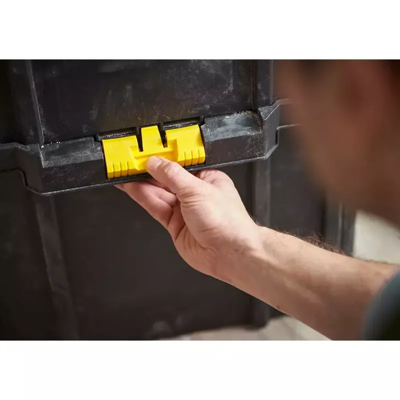 Dėklas ant ratukų Stanley STST83319-1 plastmasinis juodas geltonas