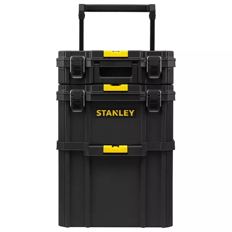 Dėklas ant ratukų Stanley STST83319-1 plastmasinis juodas geltonas