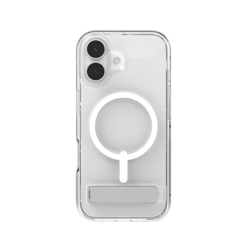 ZAGG Crystal Palace Snap Dėklas su Atramėle, Apple iPhone 17, Skaidrus
