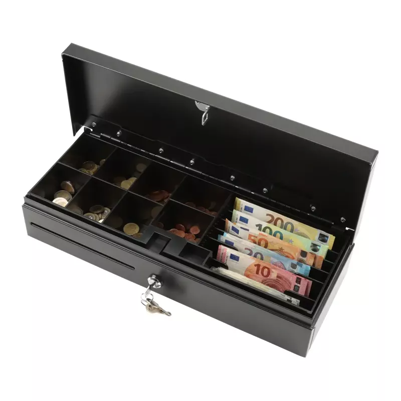 Elektrinis kasos stalčius Olympia HS-170 Steel Black 460x170x100mm