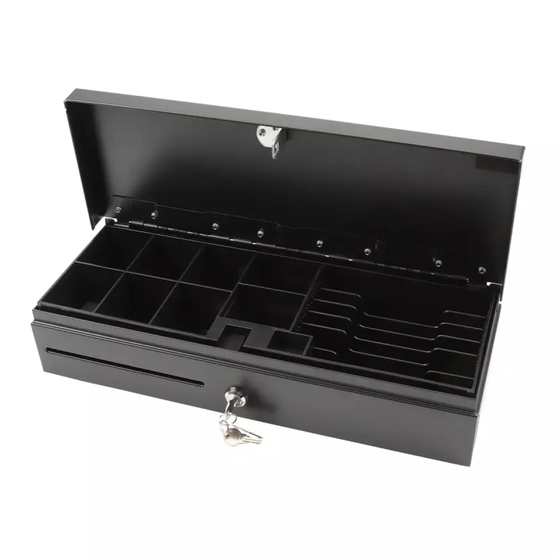 Elektrinis kasos stalčius Olympia HS-170 Steel Black 460x170x100mm