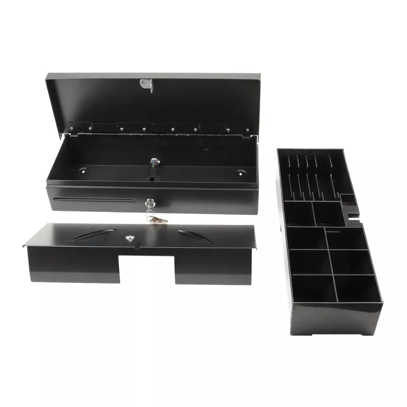 Elektrinis kasos stalčius Olympia HS-170 Steel Black 460x170x100mm