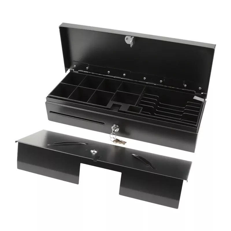 Elektrinis kasos stalčius Olympia HS-170 Steel Black 460x170x100mm