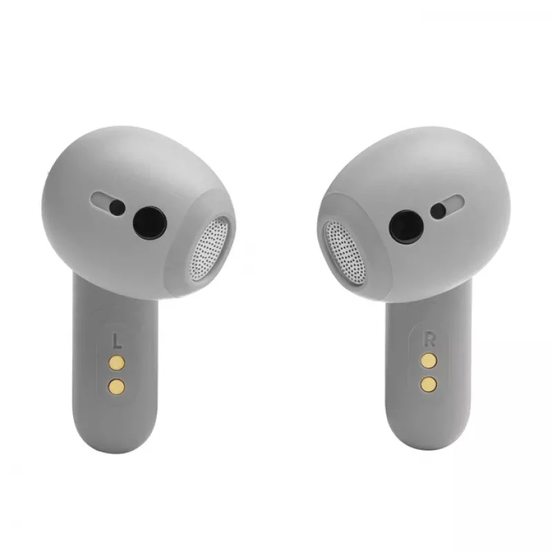 JBL LIVE FLEX belaidės ausinės į ausis, skambučiai/muzika, Bluetooth, sidabrinės