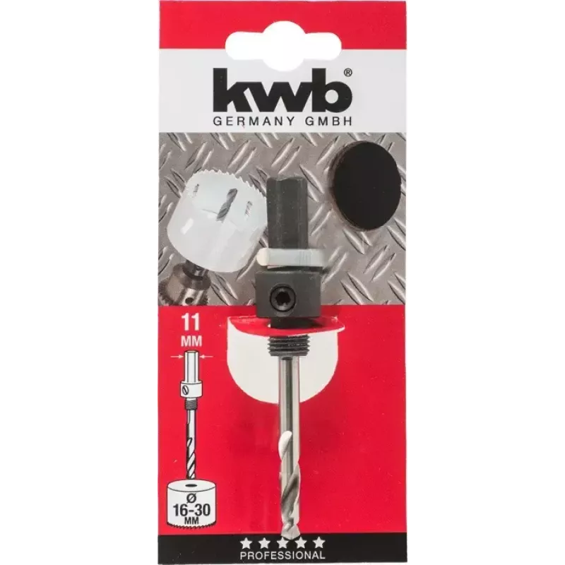 KWB 1598400 trnelis HSS bimetaliniams pjūkleliams su integruotu grąžtu, 1,6 cm, dešinysis sukimas