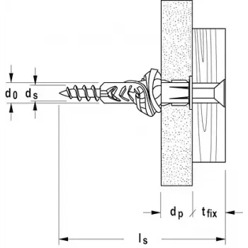 Universalus kaištis Fischer UX 6 x 35 R S/20