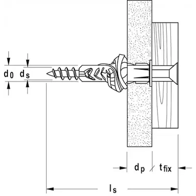 Universalus kaištis Fischer UX 6 x 35 R S/20