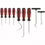 Smeigtukas KS Tools 550.1070 Smailus antgalis Juodai raudona rankena