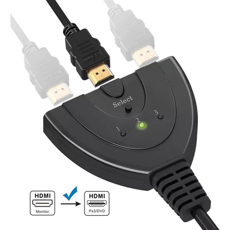Techly IDATA HDMI-3F30 vaizdo jungiklis