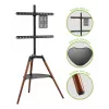 Techly ICA-TR58 TV stovas 165,1 cm (65 inch) juodas, medinis