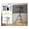 Techly ICA-TR58 TV stovas 165,1 cm (65 inch) juodas, medinis