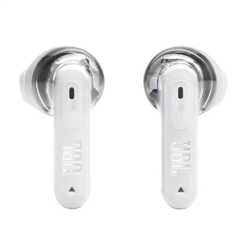 Ausinės JBL Tune Flex 2 Ghost Edition — belaidės (TWS) į ausis, Bluetooth, 20–20000 Hz, Baltos