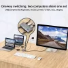 Techly IDATA KVM-DPC8K KVM jungiklis pilka spalva