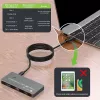 Techly IDATA KVM-DPC8K KVM jungiklis pilka spalva