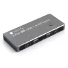 Techly IDATA KVM-DPC8K KVM jungiklis pilka spalva