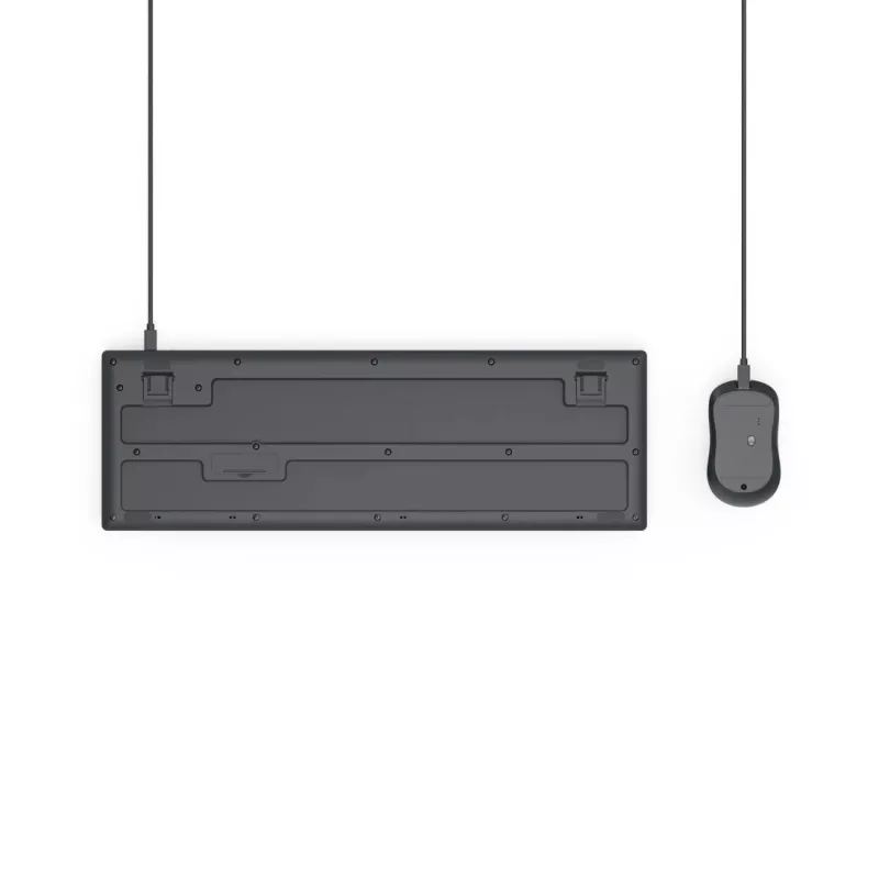 Hama CKM-200 klaviatūra su pele, laidinė, USB, QWERTZ, juoda, skirta namams ir biurui