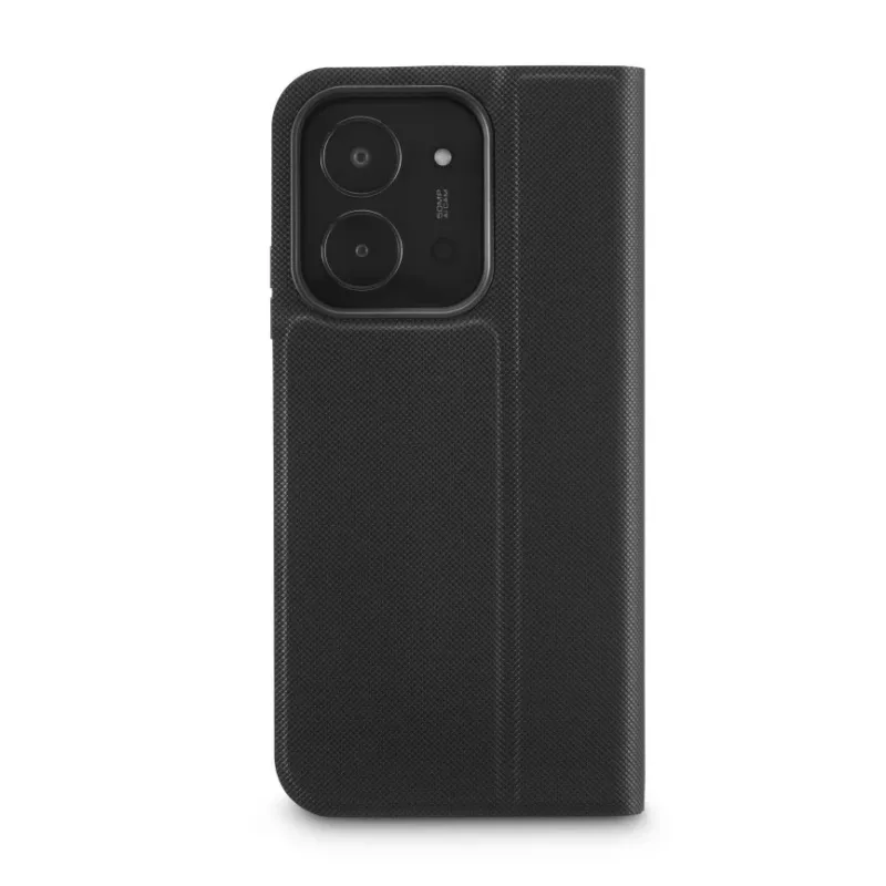 Folio dėklas HAMA Daily Protect, skirtas Xiaomi Redmi 15C – 17,5 cm (6,9 colio), juodas, 2 kortelių kišenės, stovas