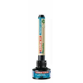 Markerio papildymas Edding ED-FTK25-001, juodas rašalas, 25 ml, 1 vnt.