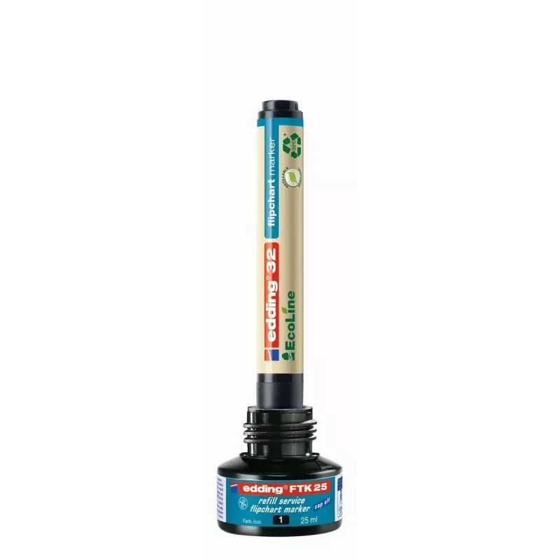 Markerio papildymas Edding 4-FTK25003, mėlynas rašalas, 25 ml