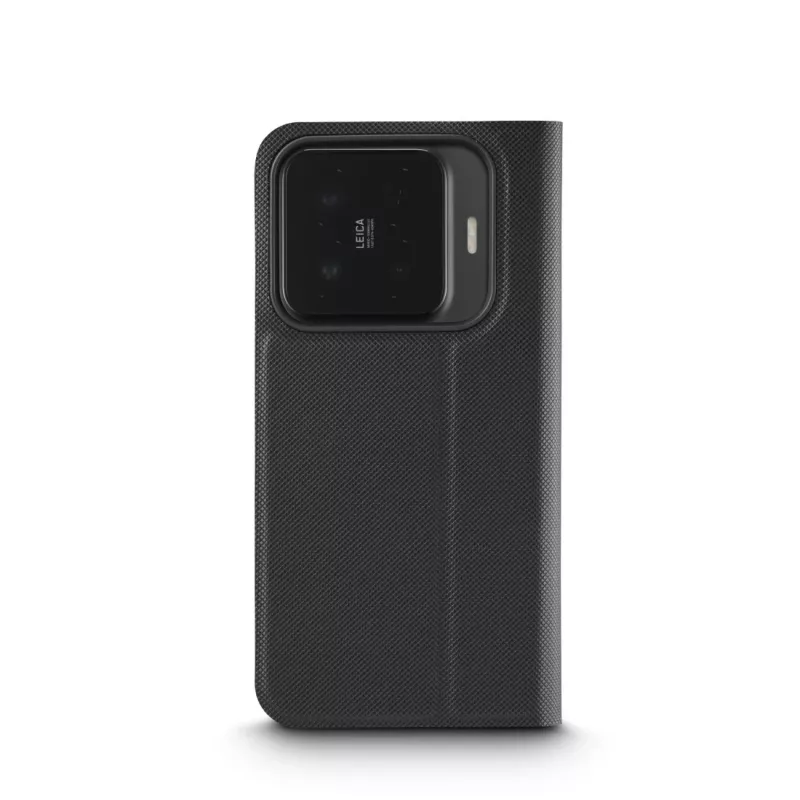 Dėklas su užsegimu HAMA Daily Protect, skirtas Xiaomi 15T Pro, 17,4 cm (6,83 inch) ekranui, juodas, 2 kortelių kišenės, stovas