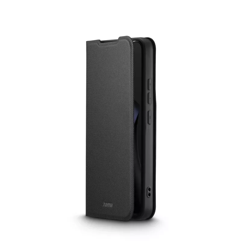 Dėklas su užsegimu HAMA Daily Protect, skirtas Xiaomi 15T Pro, 17,4 cm (6,83 inch) ekranui, juodas, 2 kortelių kišenės, stovas