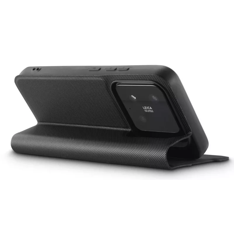 Dėklas su užsegimu HAMA Daily Protect, skirtas Xiaomi 15T Pro, 17,4 cm (6,83 inch) ekranui, juodas, 2 kortelių kišenės, stovas