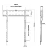 Techly ICA-PLB 734F televizoriaus laikiklis 165,1 cm (65 colių) juodas