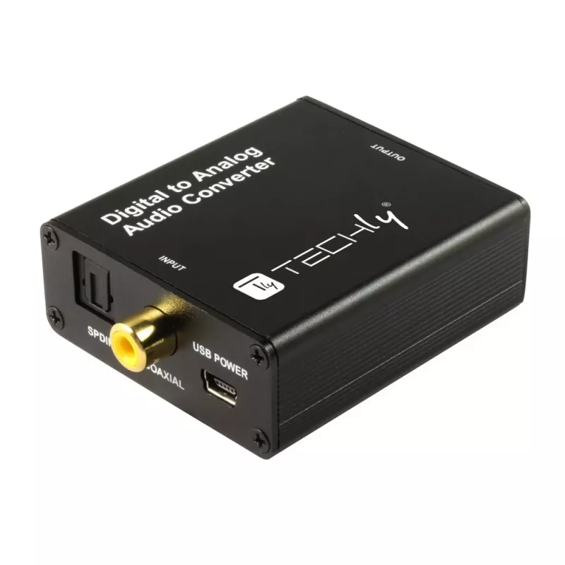 Techly IDATA SPDIF-9 garso keitiklis Juodas